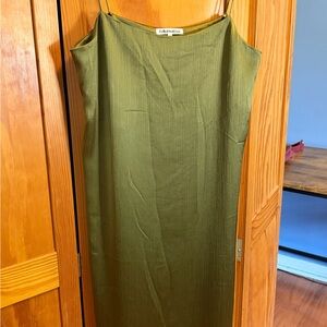 Reformation Sage Green Midi Dress